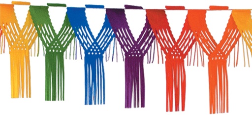 [55523-RB] Drop Fringe Garland, 3.6m