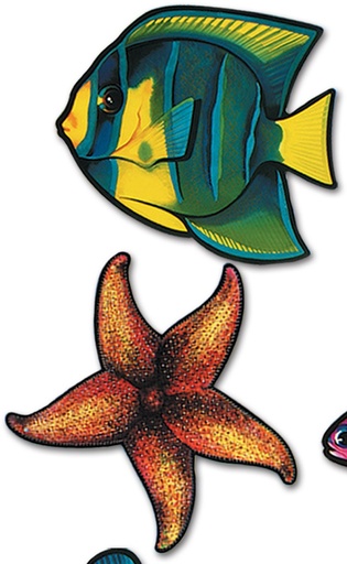 [55695] Marine Cutouts, 38cm