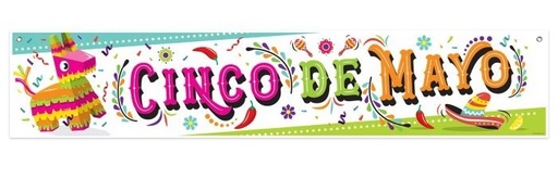 [56022] Cinco De Mayo Banner, 1.5m