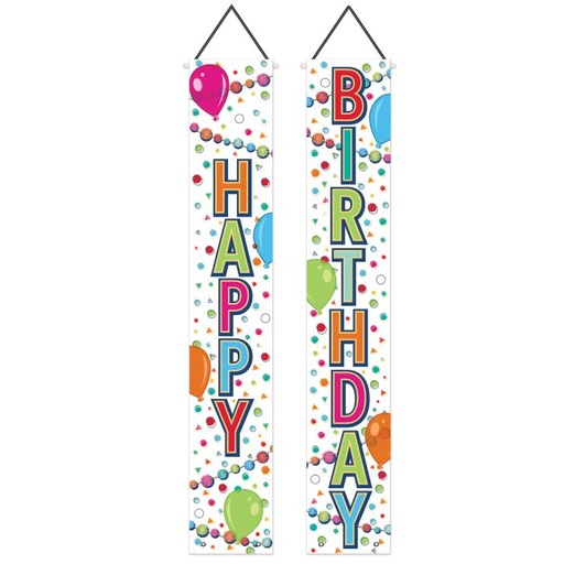 [56039] Birthday Door Panels Balloons, 1.8m