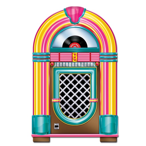 [57463] Jukebox Vinyl Record Cutout, 90cm