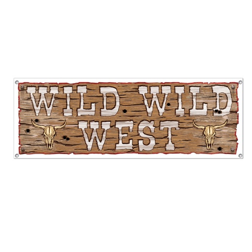 [57676] Wild Wild West Banner, 1.5m