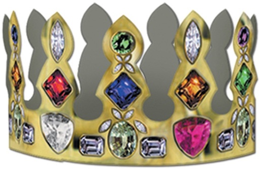 [66051] Printed Jeweled Crowns, 10cm