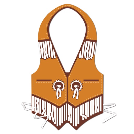 [66161] Plastic Western Rosette Vest