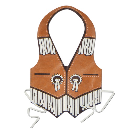 [66162] Plastic Western V-Front Vest