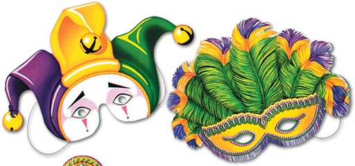 [66800] Mardi Gras Masks, 30cm