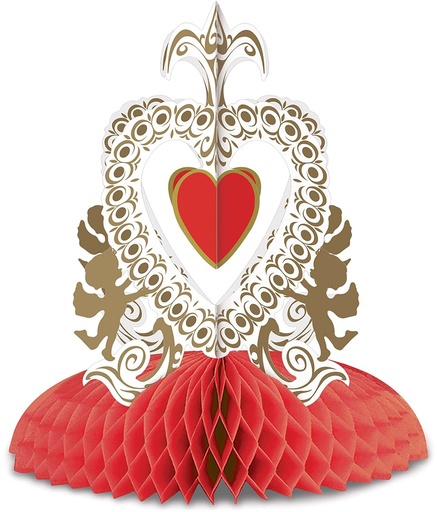 [70019] Cupid Heart Centrepiece, 29cm