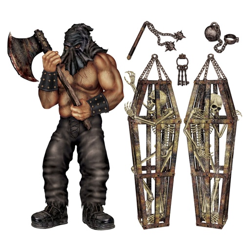 [00914] Skeleton Cage Props, 1.55m