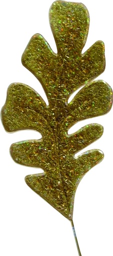 [08A8588A-GD] Glitter Leaf Pick, 65cm