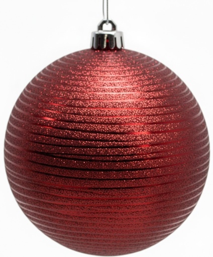 [FG040M-R] Matte Ribbed Glitter Ball, 4cm