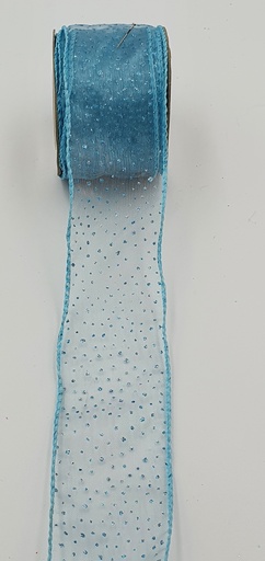 [FG194] Ribbon Sheer Glitter Dot, 9.1m
