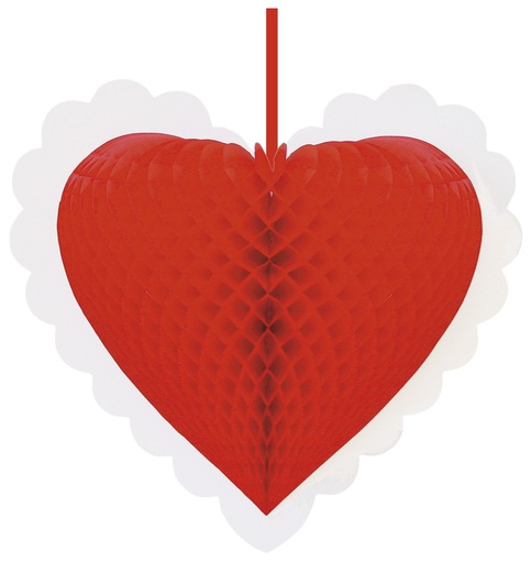 [FD76155] Hanging Tissue Heart, 50cm