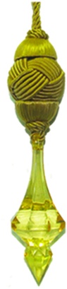 [RF1267-GD] Silk Faceted Finial, 12.5cm