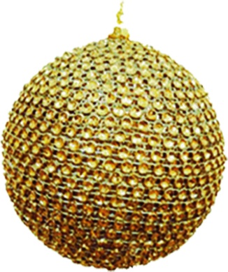 [HE004] Beaded Studded Ball, 10cm