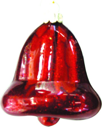 [SH6348] Glass Bell Ornament, 11cm