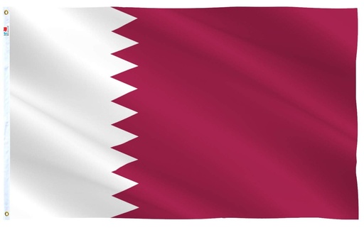 [JF007] Qatar Polyester Flag, 90cm