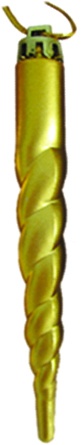 [LX009-GD] Twisted Icicle Ornament, 13cm
