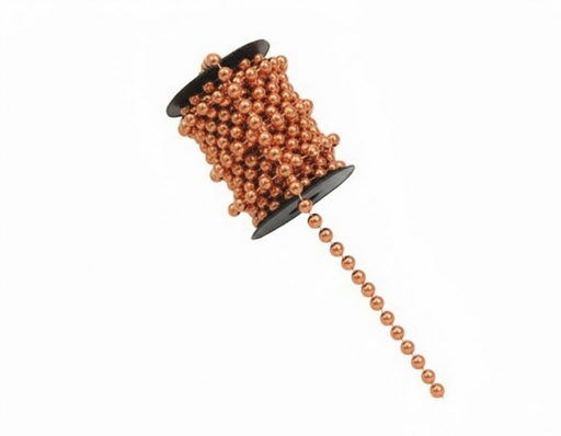 [LX016-CO] Shiny Copper Bead Garland, 10m