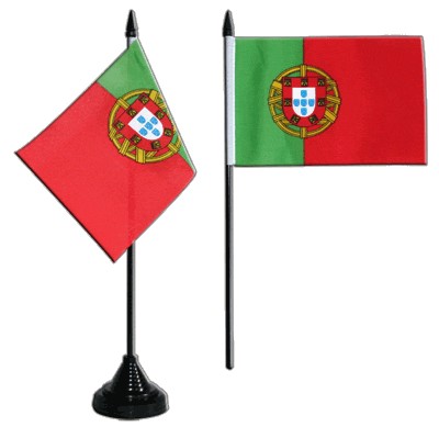[LN004-PT] Portugal Table Flag, 21cm