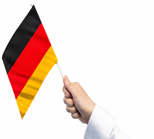 [LN006-GE] Germany Hand Flag, 45cm
