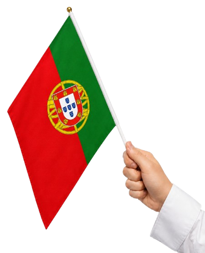 [LN006-PT] Portugal Hand Flag, 45cm