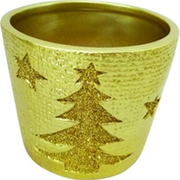 [RC011] Printed Pot Tree Star, 10cm