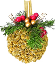 [REF009] Casuarina Ball Berry Sprig, 12cm