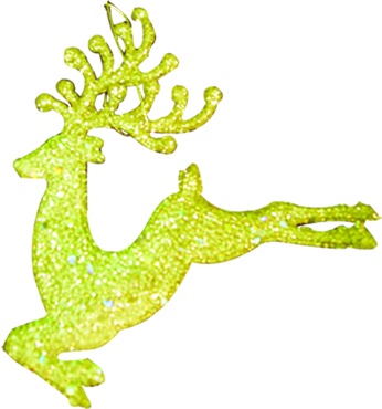 [RN107] Deer Ornament Glitter Silhouette, 13cm