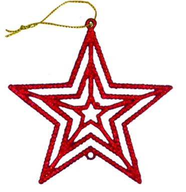 [RT132] Star Triple Outline, 10.5cm