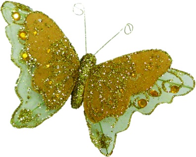 [ZZ003-GD] Ornamental Butterfly, 15cm