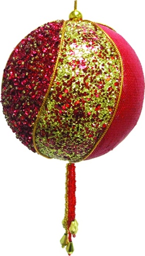 [SL065] Tasseled Beaded Ball, 12.5cm
