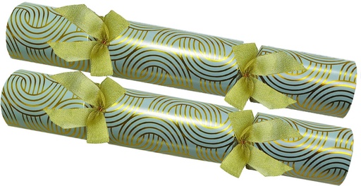 [SBC231-GD] Classic Crackers Swirl Bow, 12"
