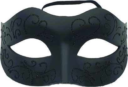 [ML002-BK] Glitter Mask