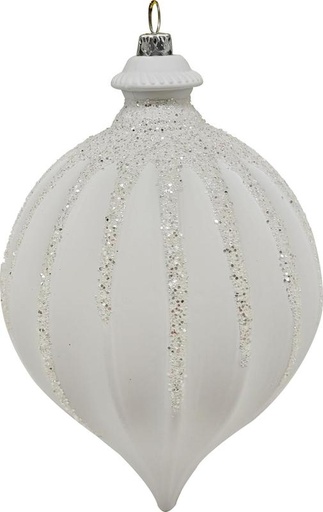 [GT048-W] Glittered Matte Drop, 15cm