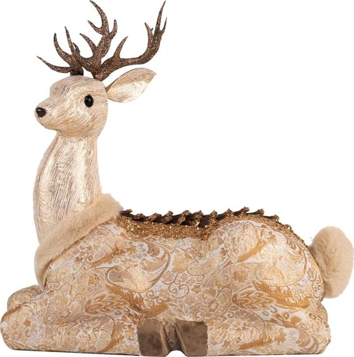 [LJ060] Sitting Deer, 47cm