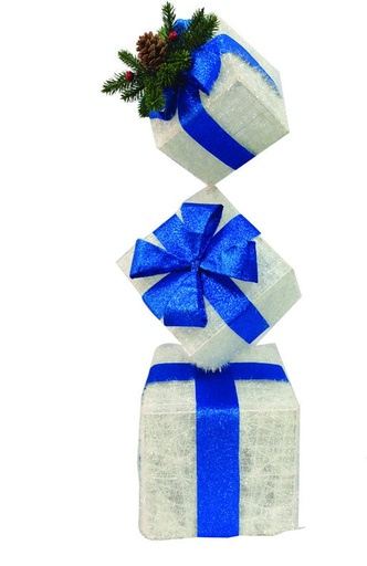 [OM097] Gift Box Stack Frosted Mesh, 15-25cm