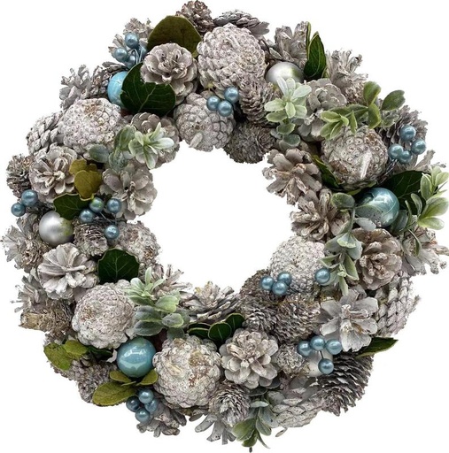 [SA090] Pinecone Wreath, 34cm