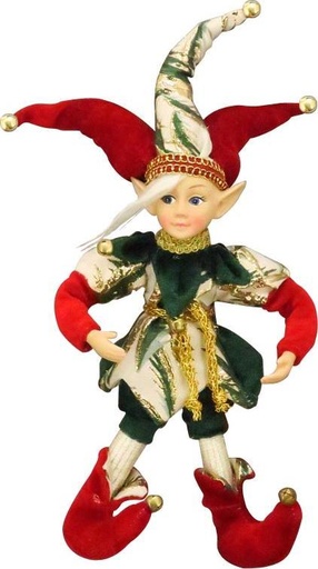 [TP101] Curled Shoe Hanging Jester, 30cm