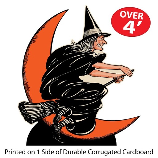 [00952] Vintage Witch Moon Stand Up, 125cm