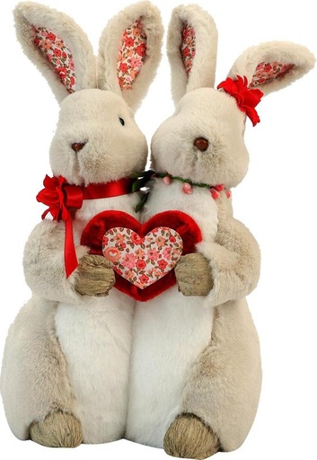 [LJ058] Couple Bunny, 26cm