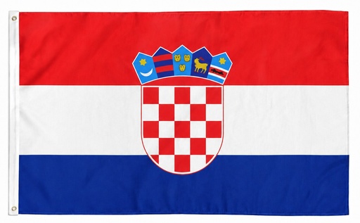 [LN001-CR] Croatia Polyester Flag, 90cm