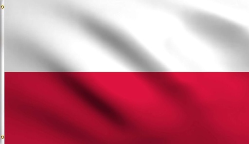 [LN001-PL] Poland Polyester Flag, 90cm