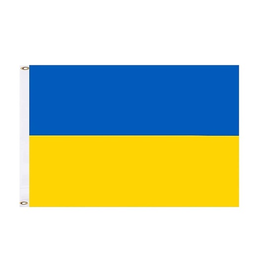 [LN001-UA] Ukraine Polyester Flag, 90cm