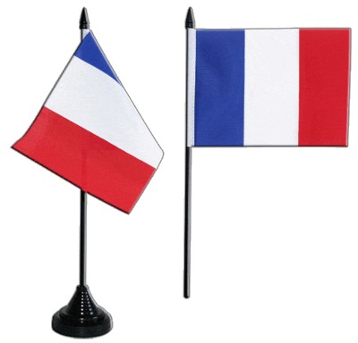 [LN004-FR] France Table Flag, 21cm