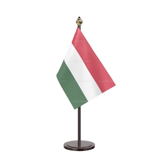 [LN004-HU] Hungary Table Flag, 21cm