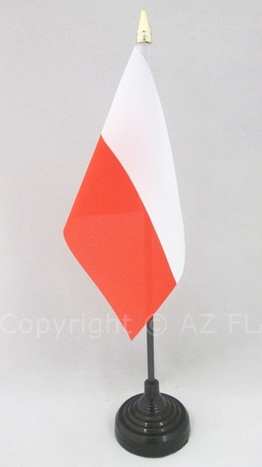 [LN004-PL] Poland Table Flag, 21cm