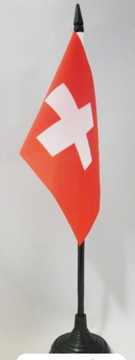 [LN004-SW] Switzerland Table Flag, 21cm