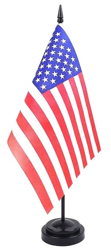 [LN004-US] Usa Table Flag, 21cm