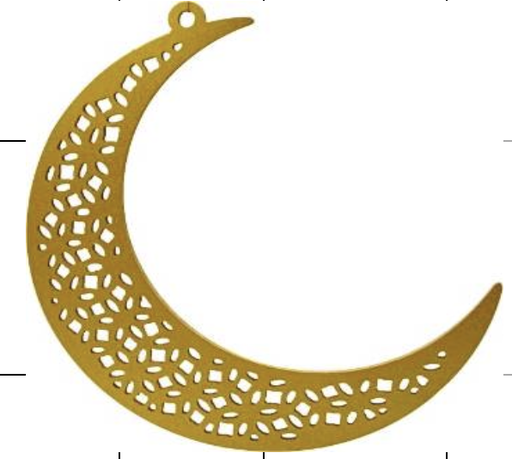 [RM183] Hanging Crescent, 35cm
