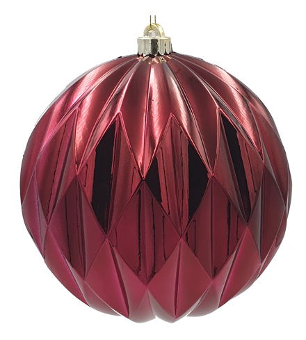 [HT043-BU] Diamond Cut Bauble, 20cm